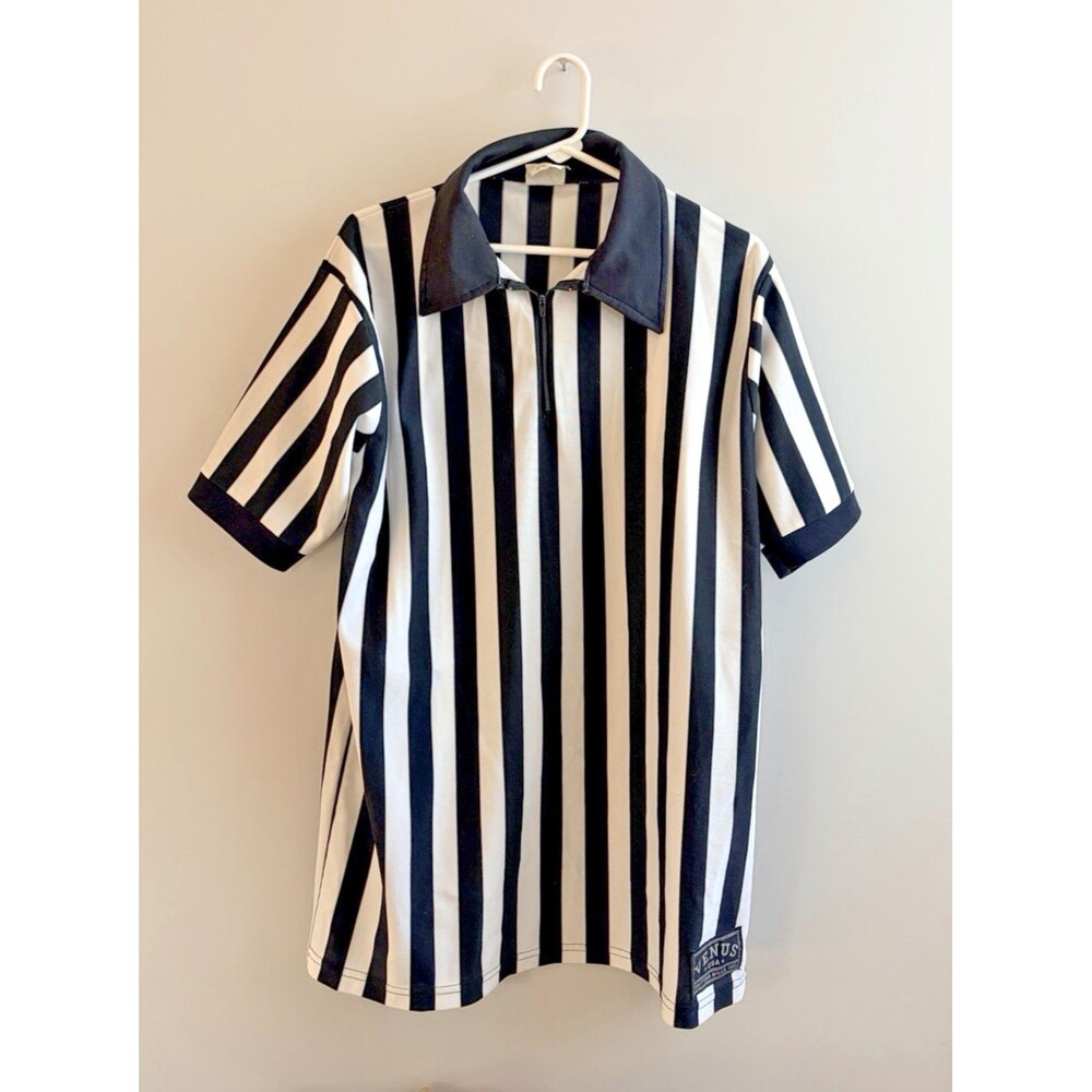 Referee Shirt Vintage Venus Black White Striped USA, halloween, dress up